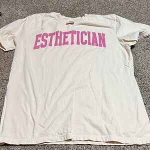 Pink and Cream Esthetician T-Shirt